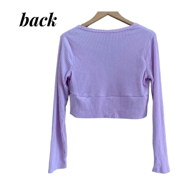 New 2-pc Bundle WILD FABLE Tops Pink Lavender Shirts Waffle Ribbed Women’s L NWT - Picture 6 of 16